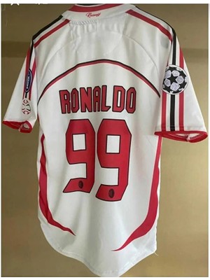A.c Milan 2007 Şampiyonlar Ligi Finali Ronaldo Nazario Nostalji Forması (Efsane Milan Kadrosu)