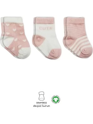 Paradise Sda 3'lü Penye Cute Stars Soket Çorap BS10115 Pembe 4523