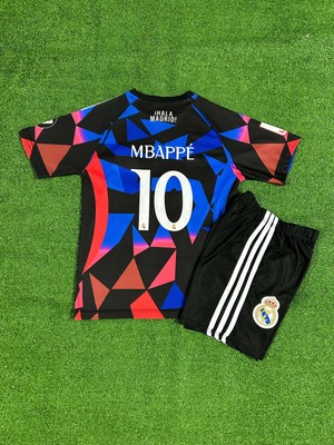 Real Madrid Kylian Mbappe Çocuk Forması (BLUE-BLACK10)