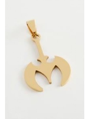 Zero Land Muratech Balta Çelik Kolye Ucu 3,5 Cm-Sarı
