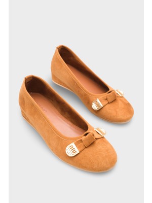 Capone Outfitters Rena Gizli Topuklu Feta Metal Tokalı Kadın Babet