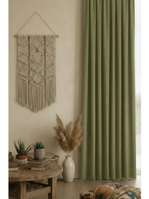 Dokuar Kadife Dokulu Premium Büzgü Ekstraforlu Düz Polyester Fon Perde