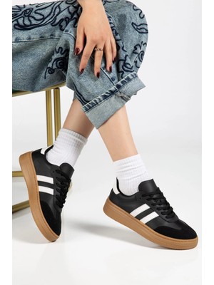Sivarro Nova Spor Gum Taban Günlük Sneaker - Siyah