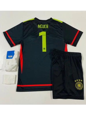Almanya Euro 2024 Manuel Neuer Kaleci Çocuk Forması 3'lü Set
