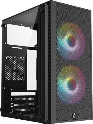 Frisby Frısby FC-8970G 300W 2x Raınbow Fan Mını Tower Gaming Siyah Kasa