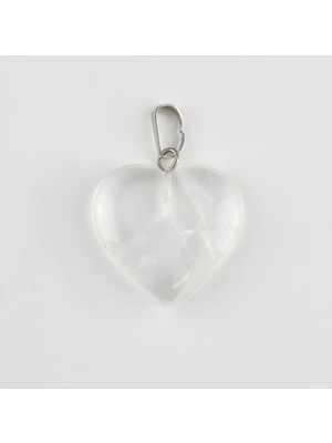 Zero Land Muratech Kuvars Kalpli Doğaltaş Kolye Ucu-Şeffaf