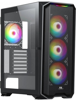 Powerboost PB-P3720B 850W 80+ Bronze Mesh Ön Panel 4xargb Fan+Usb3.0 Gamıng E-Atx Kasa Sıyah