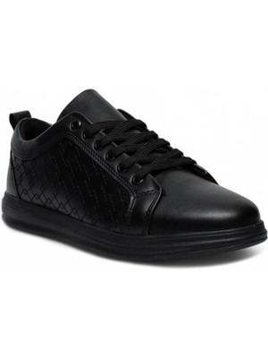 Garajmen Siyah Yanları Dikiş Detay Erkek Sneaker Ayakkabı