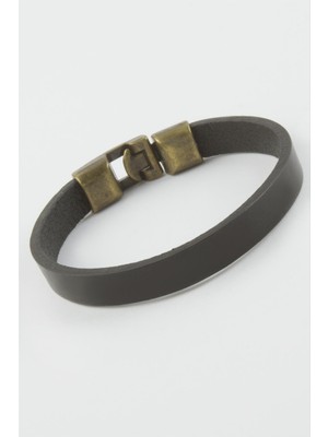 Zero Land Muratech Siyah Suni Deri Bileklik-Siyah