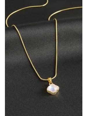 Zero Land Muratech Çiçek Çelik Kolye-Sarı