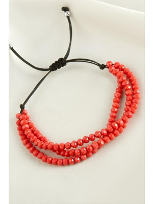 Zero Land Muratech Üçlü Kristal Bileklik-Oranj