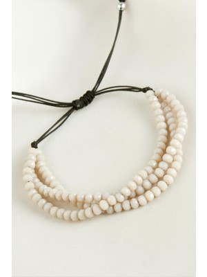 Zero Land Muratech Üçlü Kristal Bileklik-Gri