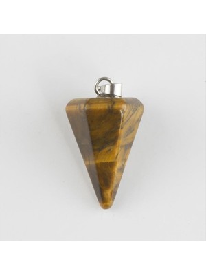 Zero Land Muratech Kaplangözü Pandül Doğaltaş Kolye Ucu-Kahverengi
