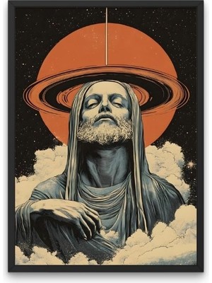 Futuristik Kozmik Bilge Posteri | Çerçevesiz