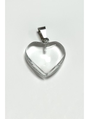 Zero Land Muratech Kuvars Kalpli Doğaltaş Kolye Ucu-Şeffaf