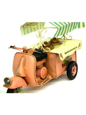 Siv Ticaret Metal Dondurma Arabası Biblo Dekoratif Hediyelik