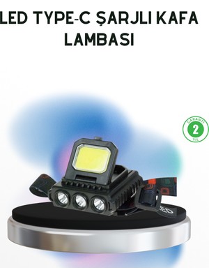 Siv Ticaret Şarjlı LED Kafa Lambası 800 Lumen Cob Xpe Ayarlanabilir Başlıklı - Lisinya