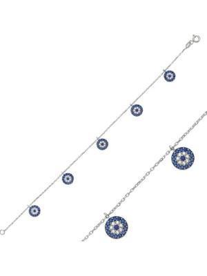 Siv Ticaret 925 Ayar Gümüş Nazar Bileklik