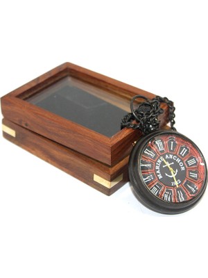 Siv Ticaret Ahşap Kutulu Köstekli Saat