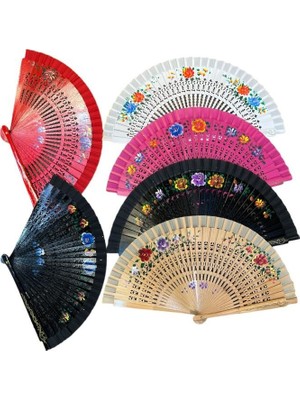 Siv Ticaret Bambu Yelpaze Karışık Renk 12 Adet