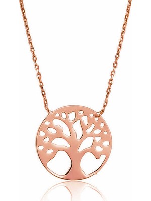 Siv Ticaret 925 Ayar Gümüş Hayat Ağacı Bayan Gümüş Kolye