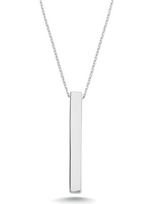 Siv Ticaret Gümüş Erkek Çubuk Kolye