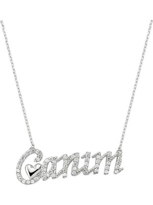 Siv Ticaret 925 Ayar Gümüş Canım Yazılı Kadın Gümüş Kolye