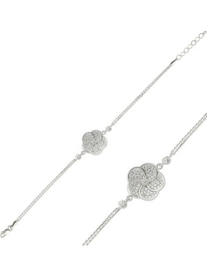 Siv Ticaret 925 Ayar Gümüş Papatya Bileklik