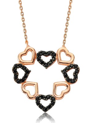 Siv Ticaret 925 Ayar Gümüş Kalpli Aşk Kadın Gümüş Kolye