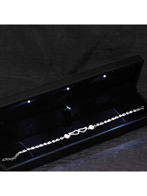 Siv Ticaret Gümüş Işıklı Kutulu Melek Kanadı Kadın Bileklik