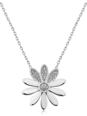 Siv Ticaret ​925 Ayar Gümüş Çiçek Kadın Gümüş Kolye