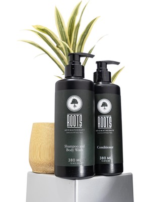 Roots Aromatherapy Shampoo And Body Wash 380 ml +Conditioner 380 ml