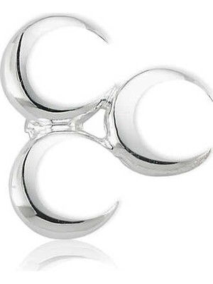 Siv Ticaret 925 Ayar Gümüş Üç Hilal Rozet