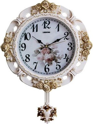 Siv Ticaret Sarkaçlı Duvar Saati Dekoratif Hediyelik