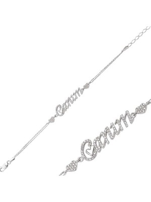 Siv Ticaret 925 Ayar Gümüş Canım Yazılı Bileklik