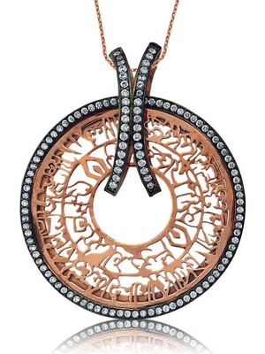 Siv Ticaret Gümüş Nur Suresi Bayan Kolye