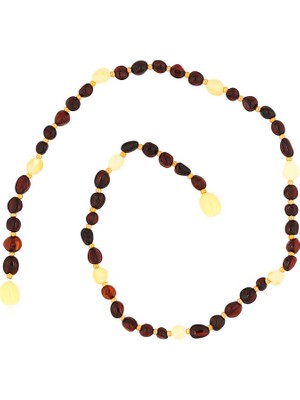 Siv Ticaret Bebek Damla Kehribar Diş Kolye