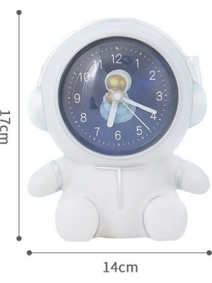 Siv Ticaret Astronot Şeklinde Kumbaralı Masa Saati Büyük Boy