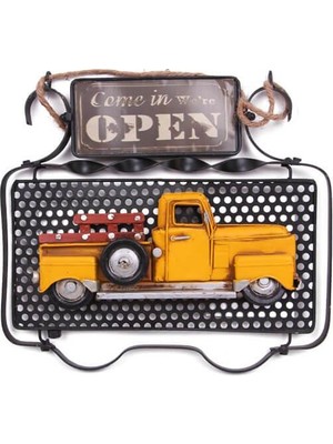 Siv Ticaret Dekoratif Metal Kapı Yazısı Kamyon Dekorlu Vintage Hediyelik