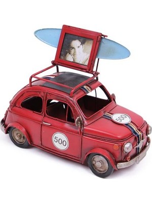 Siv Ticaret Dekoratif Metal Araba Çerçeveli Vintage Ev Ofis Hediyelik