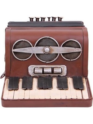 Siv Ticaret Dekoratif Metal Akordeon Dekoratif Obje Biblo Hediyelik