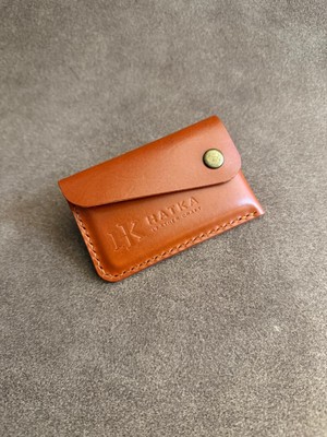 HATKA Leather Craft El Yapımı Hakiki Deri Kartlık - Single Card Holder K2