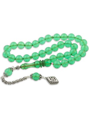 Siv Ticaret ​gümüş Püskül Yeşil Küre Ateş Kehribar Tesbih