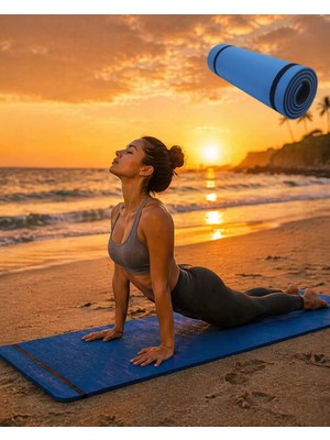 Nemere İthalat 10MM Yoga Matı Mavi Nemere Ithalat