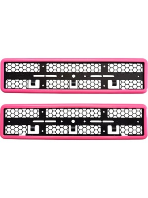 Nil Avm Çerçeveli Plakalık Plaka Altlığı Pembe 2&AMP;#39LI