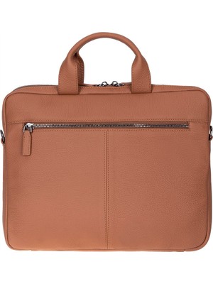 BloominBag Bloom Urban Shell Pro 13-14" Heritage Tan Hakiki Deri Laptop / Macbook Çantası