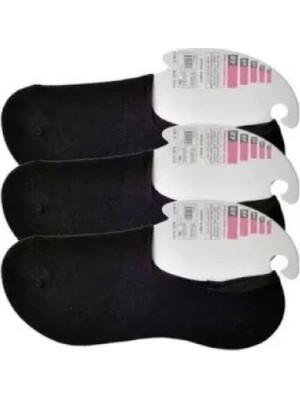 Pileli Store Pilelistore Siyah Kadın Babet Çorap 3 Çift