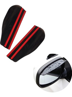 Nil Avm Yan Dikiz Ayna Yağmur Koruyucu Siperlik Şemsiye Siyah