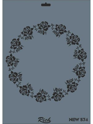 Luord-Store New Seri N-574 Stencil 35X25 cm