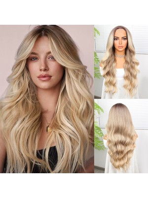 Luord-Store Rus Kumralı Platin Balköpüğü Ombreli Işıltılı Daalı Tül Peruk